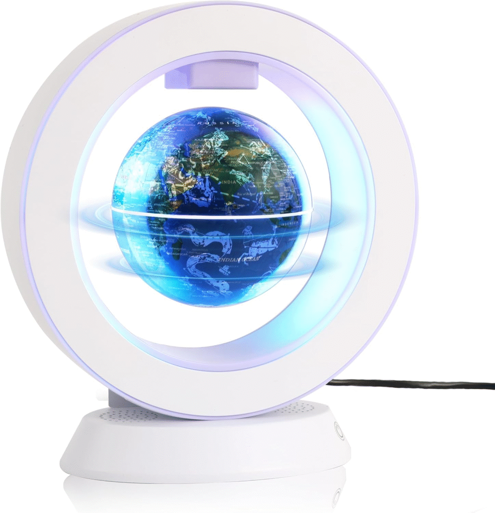 globo terráqueo flotante magnético con luz led